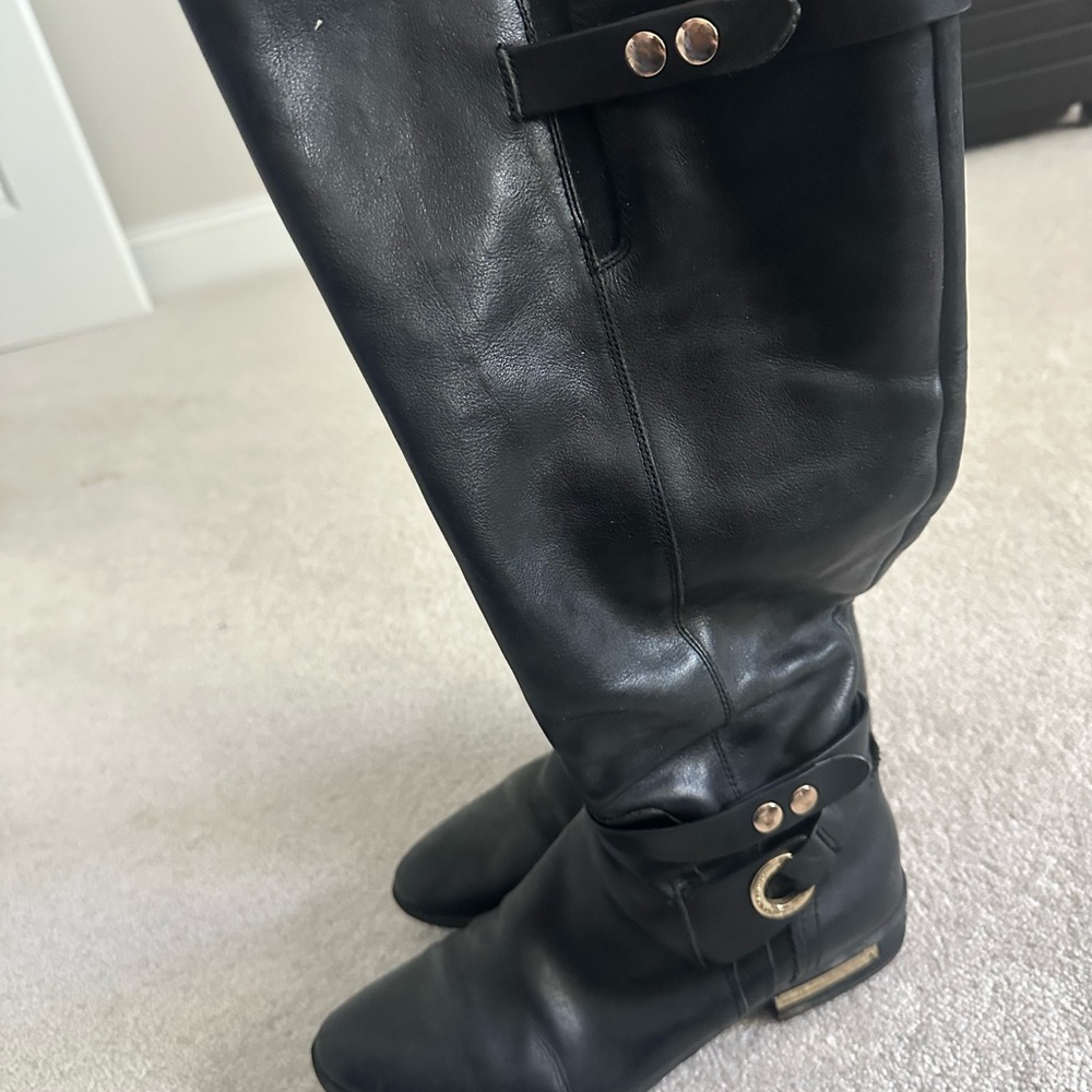 Vince Camuto Leather Riding Boots